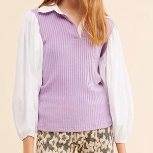 Anthropologie Margo Baridon Mer Knit Pullover
